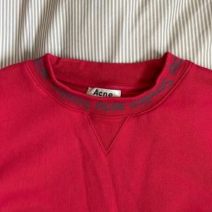Acne Studios red sweatshirt M